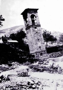 Febbio, foto del 1920 dopo il terremoto (Sante Borghi)