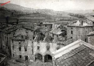 Abitazione a Villa Minozzo distrutta dai bombardamenti nazi-fascisti.