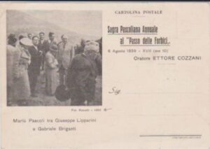 Sagra Pascoliana al "Passo delle Forbici" - Cartolina Postale - 1939