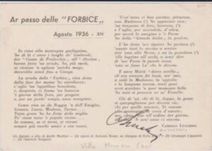 Ar Passo delle "FORBICE" di Camillo Lucchesi - 1936