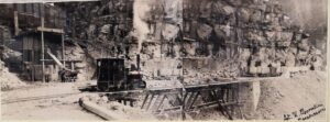 Il passaggio della locomotiva – Archivio Centrale Enel di Farneta