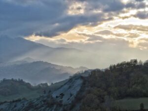 Il panorama da Saccheggiana.