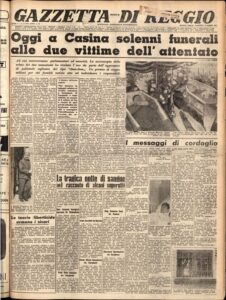 La Gazzetta di Reggio del 29 marzo 1955.