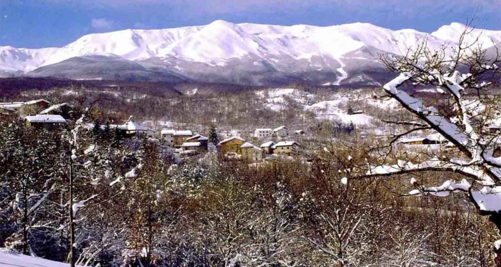 Panorama Val d'Asta Inverno